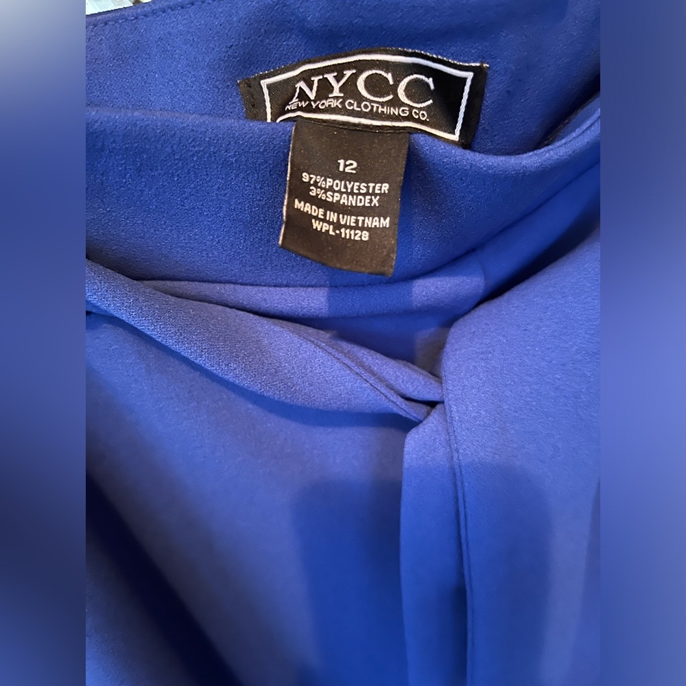 Blue Casual Pants